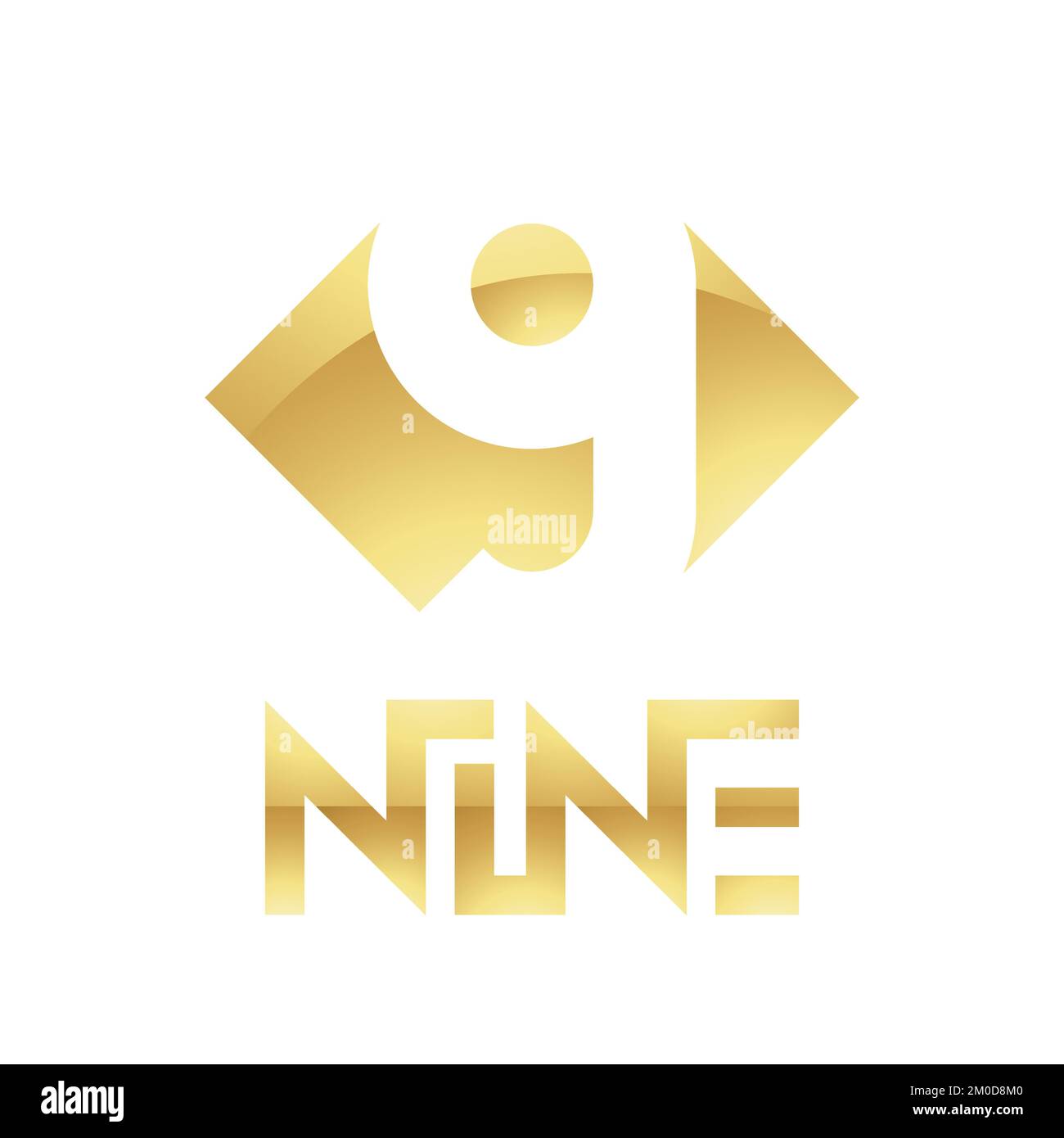 Golden Symbol for Number 9 on a White Background Icon 1 Stock Vector Golden Symbol for Number 9 on a White Background Icon 1 Stock Vector