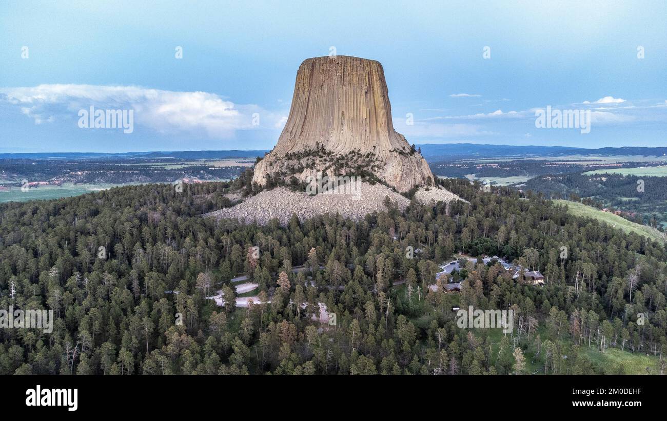 Devils Tower, Devils Tower Wyoming, USA Stock Photo