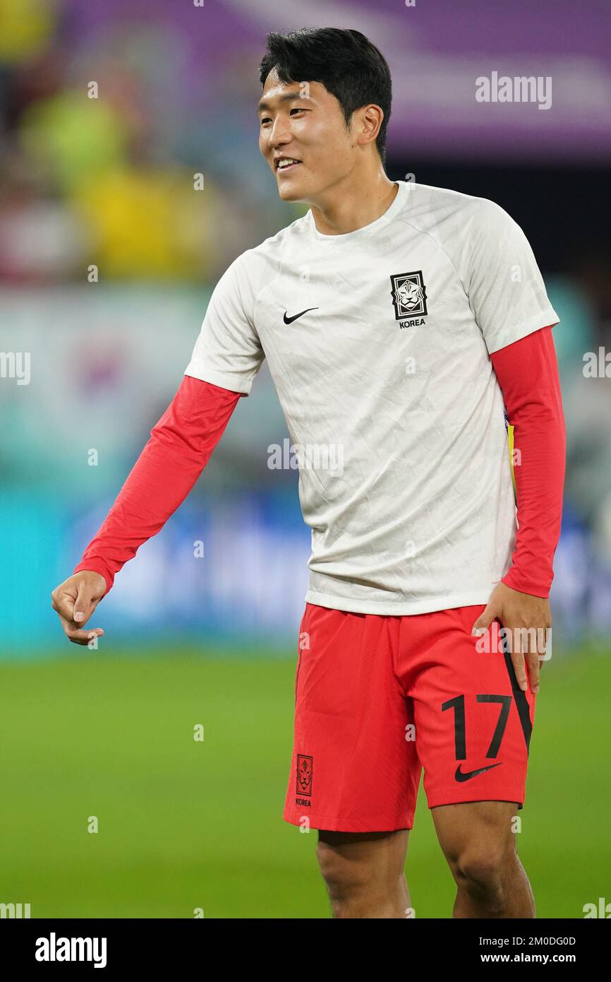 DOHA, QATAR - DECEMBER 5: Player of South Na Sang-ho Korea during the FIFA World Cup Qatar 2022 Round of 16 match between Brazil and South Korea at Stadium 974 on December 5, 2022 in Doha, Qatar. (Photo by Florencia Tan Jun/PxImages) Stock Photo