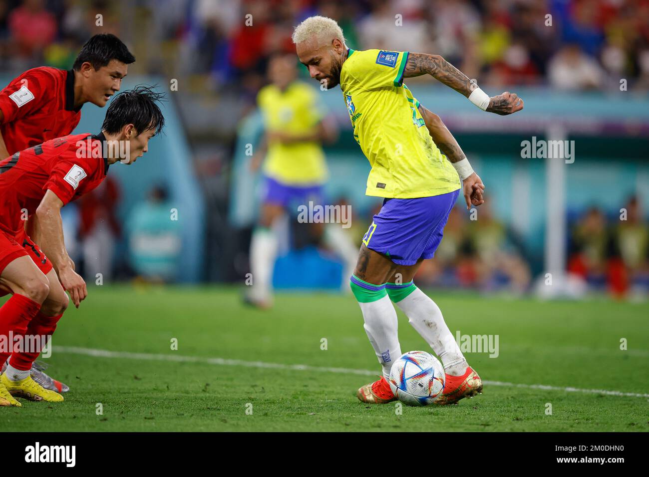 Doha, Catar. 05th Dec, 2022. NEYMAR of Brazil during the match between Brazil and South Korea, valid for the round of 16 of the World Cup, held at Est?dio Est?dio 974 in Doha, Qatar. Credit: Rodolfo Buhrer/La Imagem/FotoArena/Alamy Live News Stock Photo