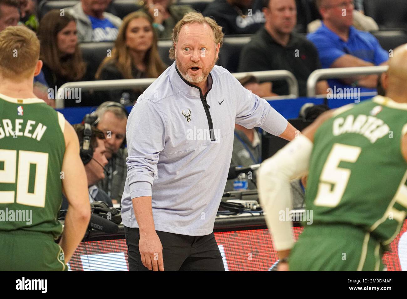 Orlando, Florida, USA, December 5, 2022, Milwaukee Bucks Head Coach