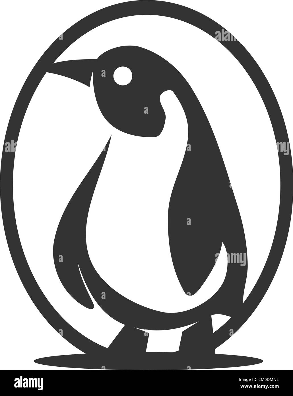 Penguin logo template Icon Illustration Brand Identity Stock Vector ...