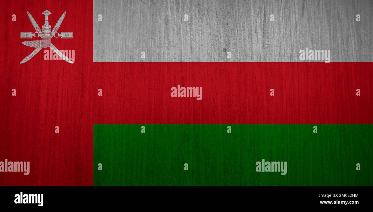 oman flag texture as background Stock Photo - Alamy