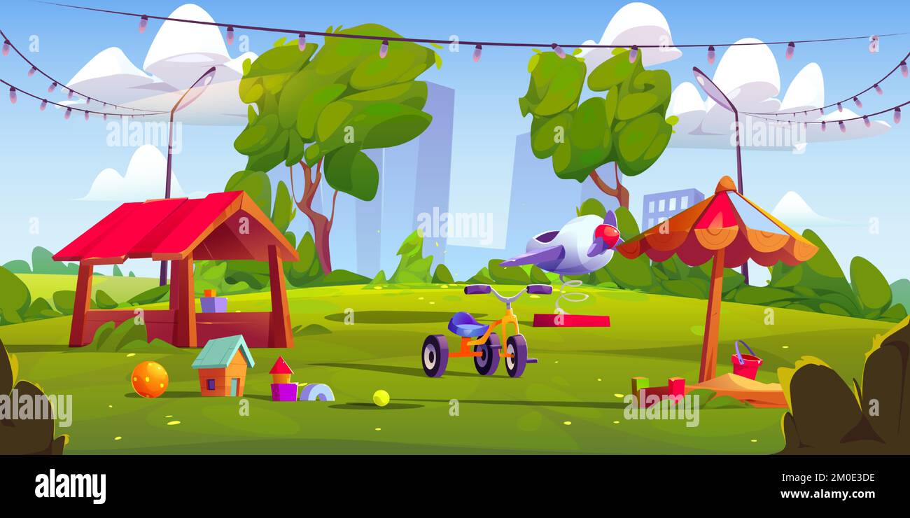 Playground cartoon hi-res stock photography and images - Alamy Playground cartoon hi-res stock photography and images - Alamy