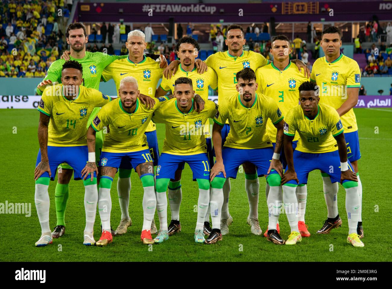 Doha Qatar 05th Dec 2022 The Brazilian National Football Team Poses Doha Qatar 05th Dec 2022 The Brazilian National Football Team Poses