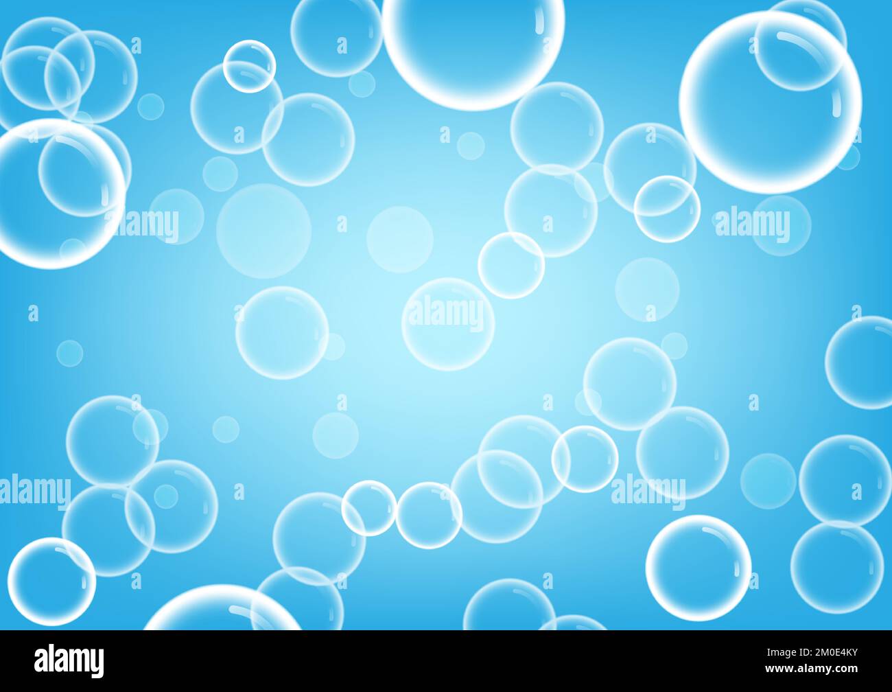 abstract background bubble water liquid blue background vector illustration Stock Vector