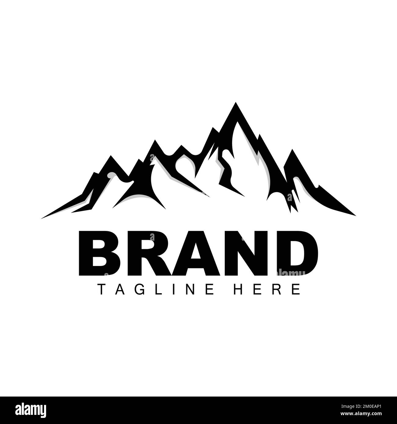 Mountain Logo, Vector Mountain Climbing, Adventure, Design For Climbing
