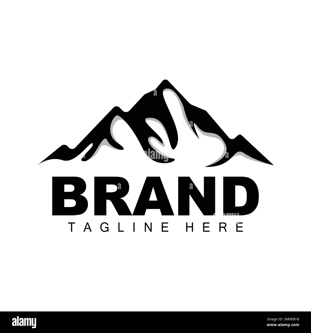 Mountain Logo, Vector Mountain Climbing, Adventure, Design For Climbing