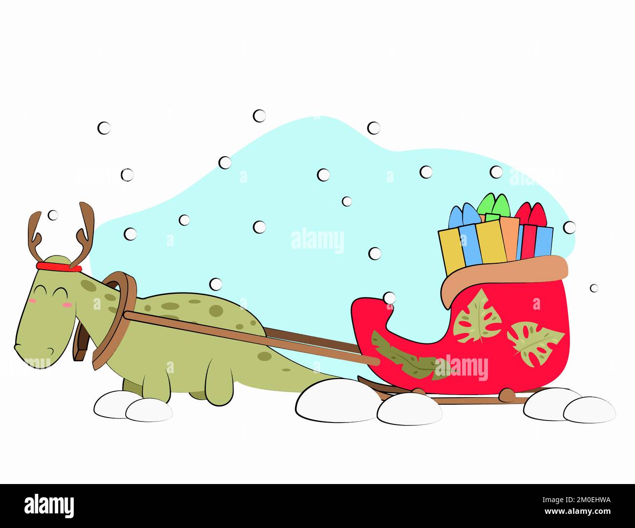 A happy cartoon dinosaur jumping and smiling Stock Vector Image & Art -  Alamy