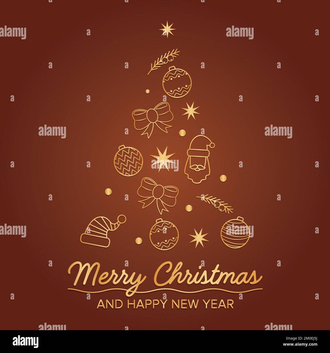 image of christmas tree is composed of branch, star, snowflake, glass ...