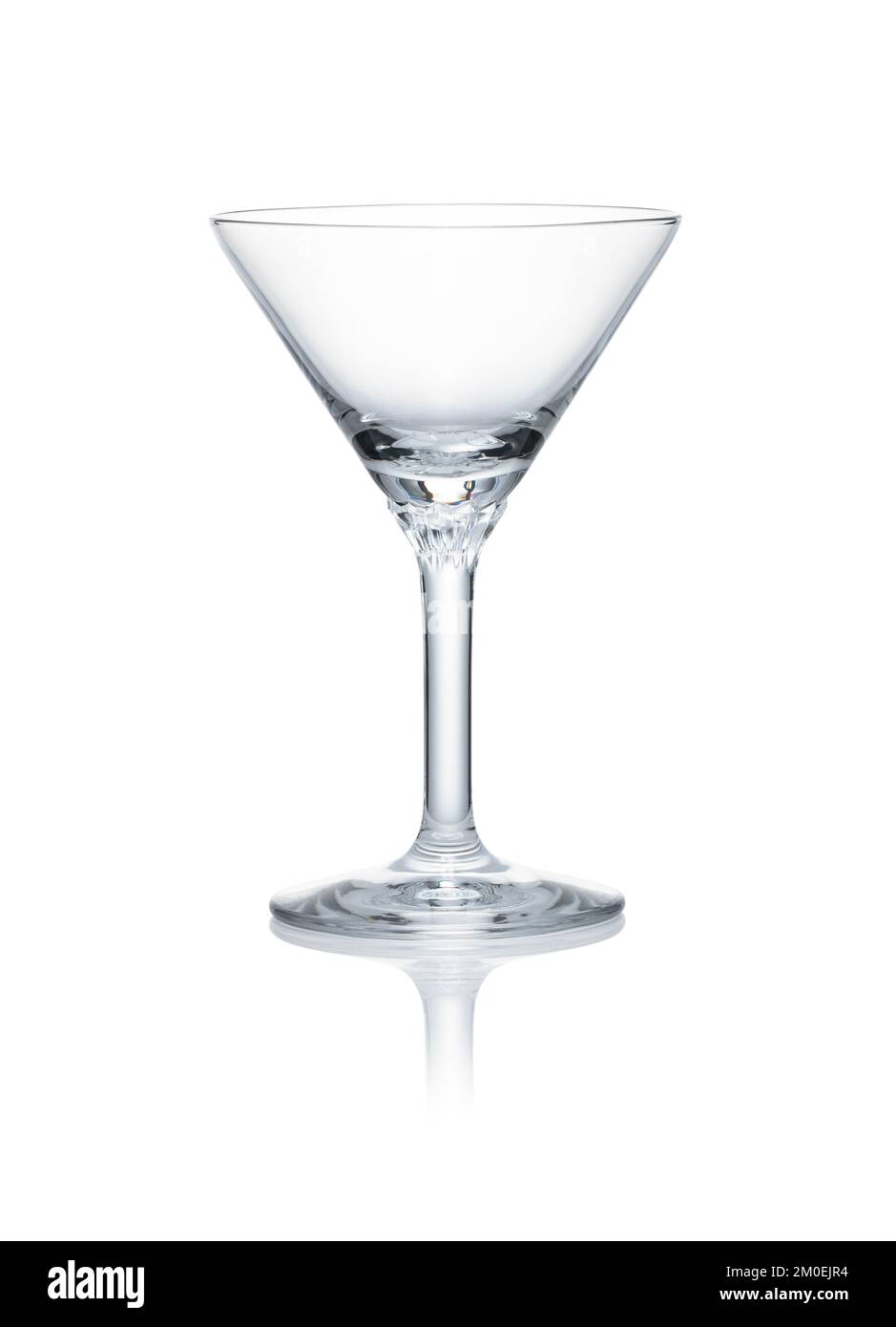 Empty cocktail glasses on white background Stock Photo Alamy
