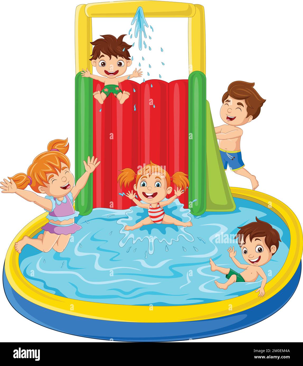 Water park water park fun funny splash Stock Vector Images - Alamy