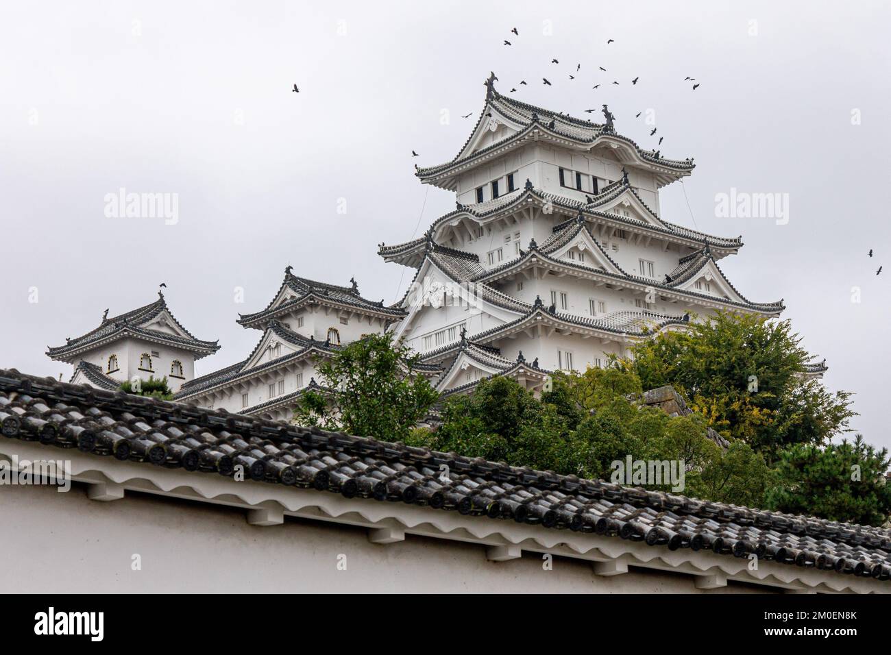 Himeji, Japan. The main keep (tenshu) of the White Egret or Heron