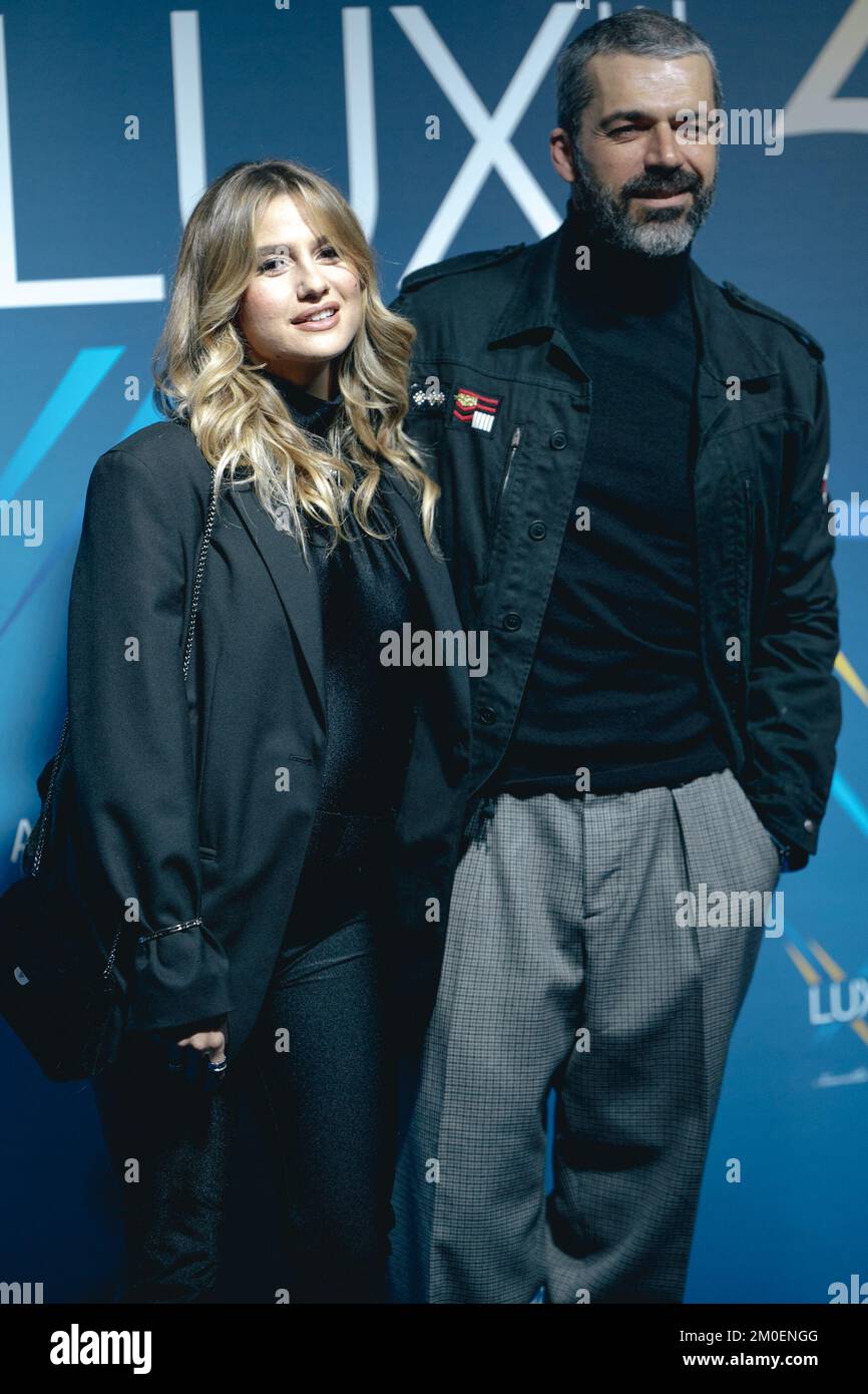 Rome, Italy. 05th Dec, 2022. Actors Cristina Marino and Luca Argentero ...