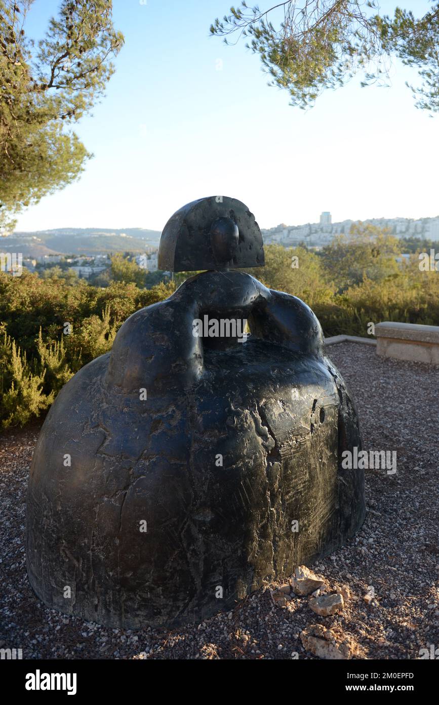 Bronze sculptures at the Billy Rose art garden at the Israel museum in Jerusalem, Israel. Stock Photo