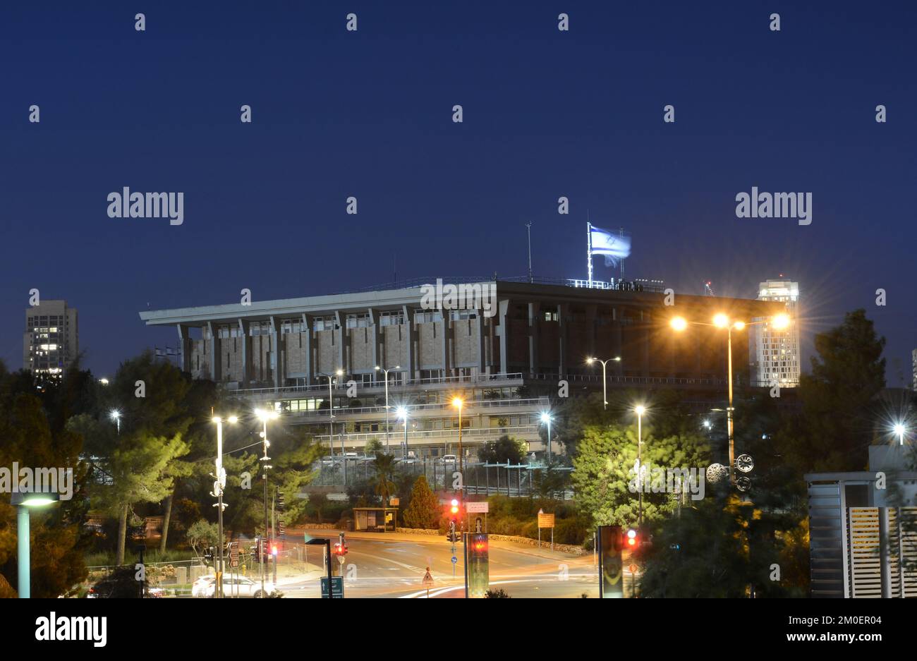 The Kneset ( Israeli parliament ) building in Jerusalem. Stock Photo