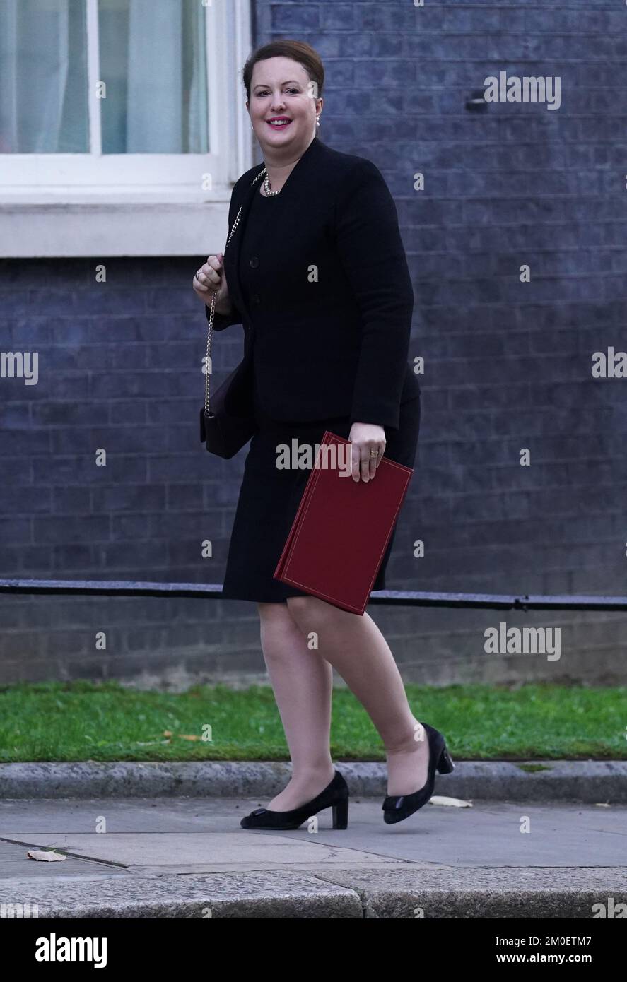 Attorney General Victoria Prentis arriving in Downing Street, London