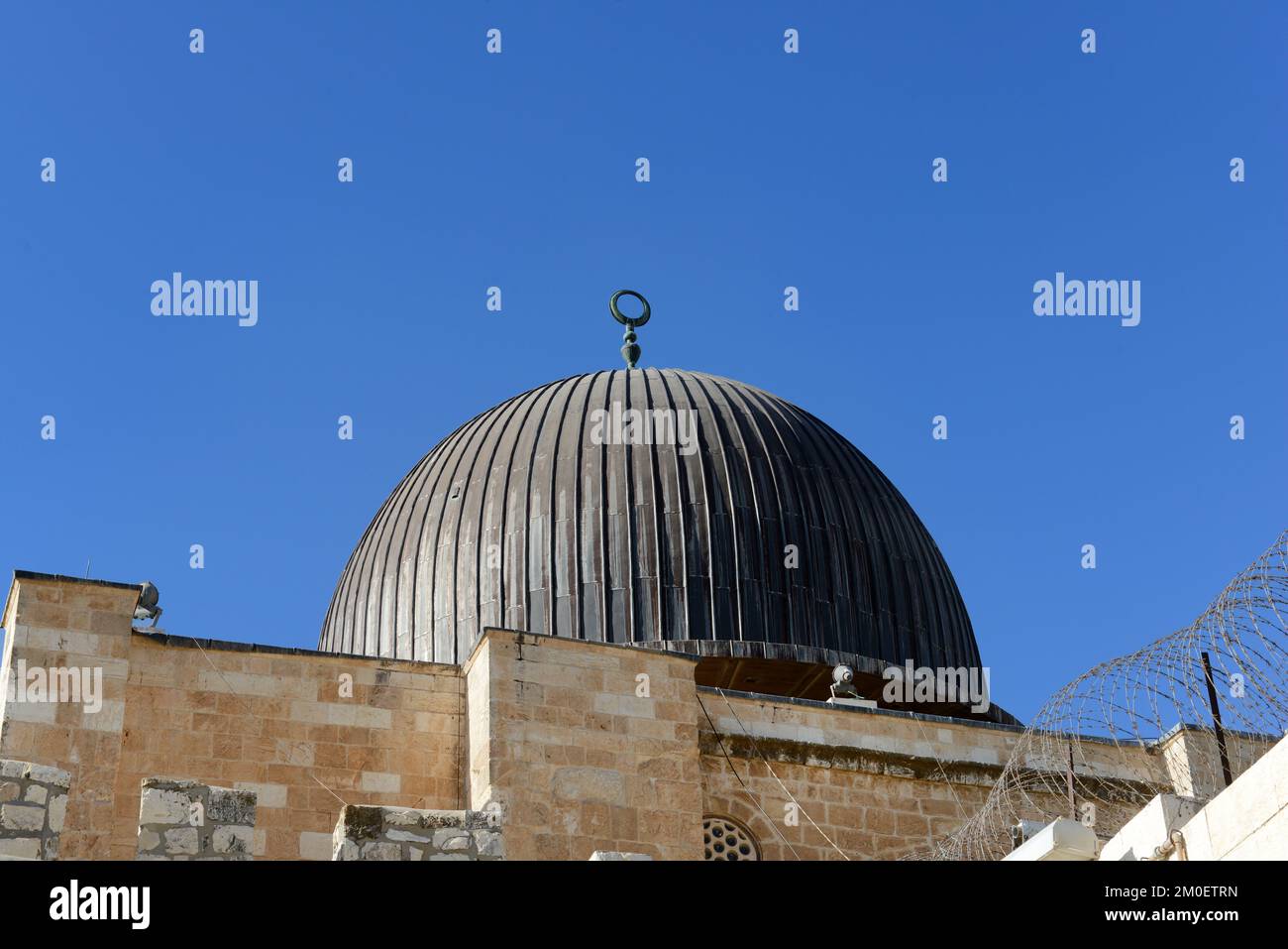 Al-Aqsa mosque in the old city of Jerusalem. Stock Photo