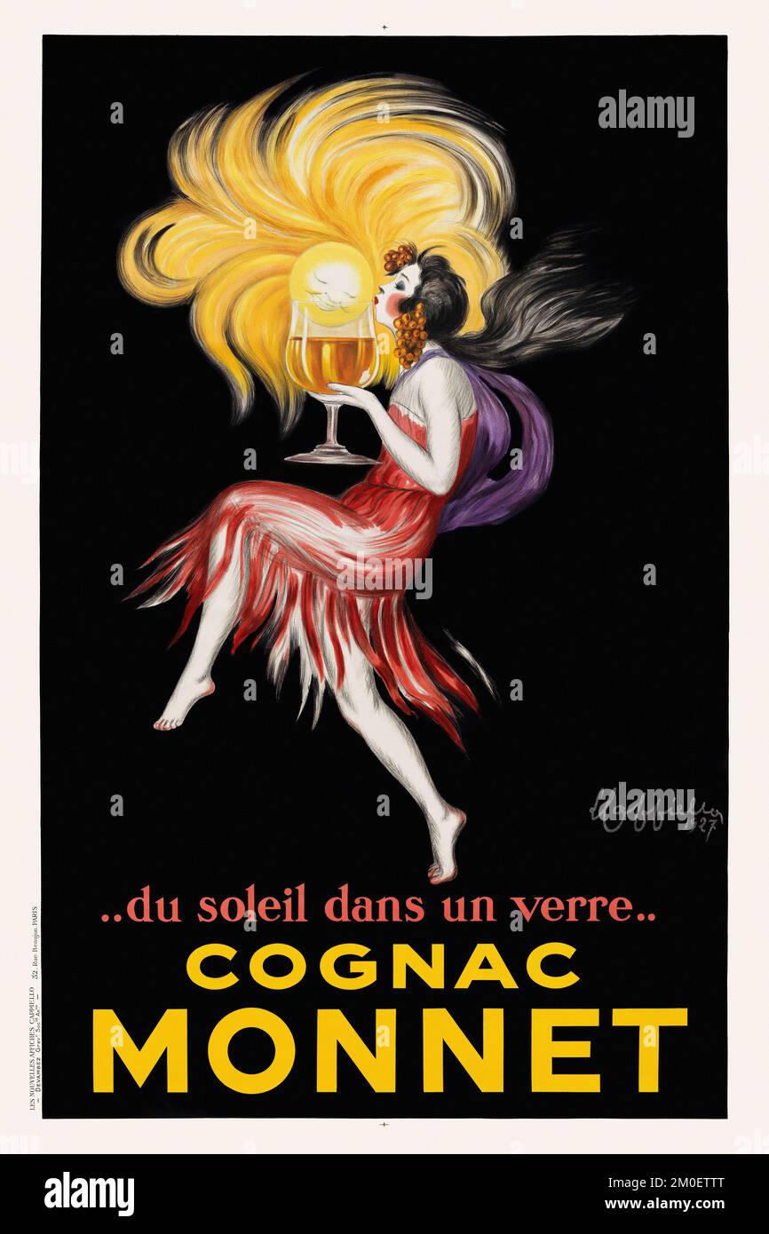 French cognac promotion poster france hi-res stock photography and