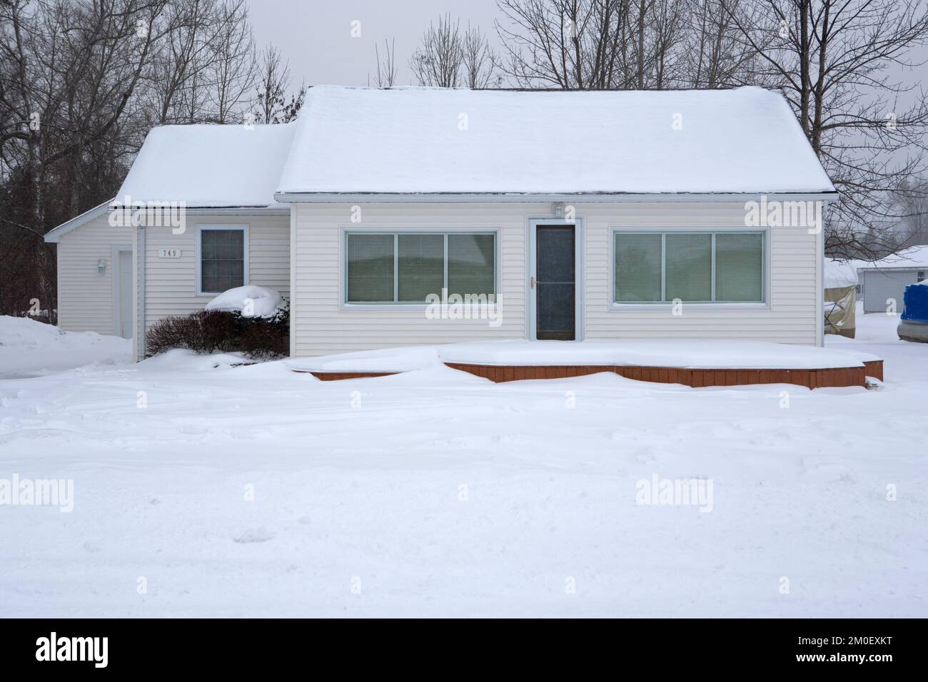 Beautiful winter houses Stock Photo
