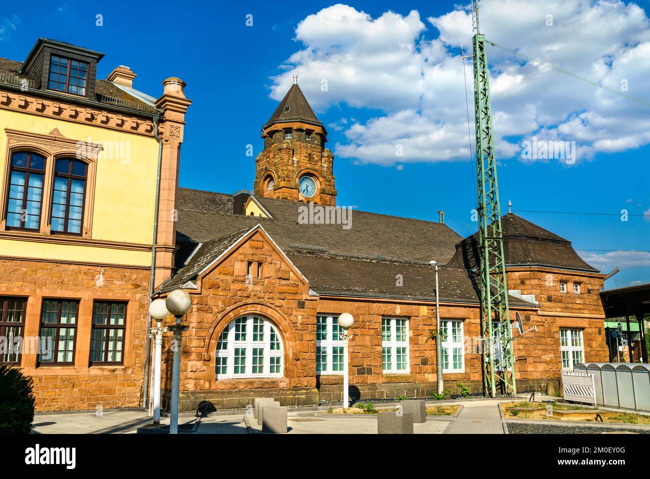 Giessen Train Station, a wedge station in Hesse, Germany Stock Photo