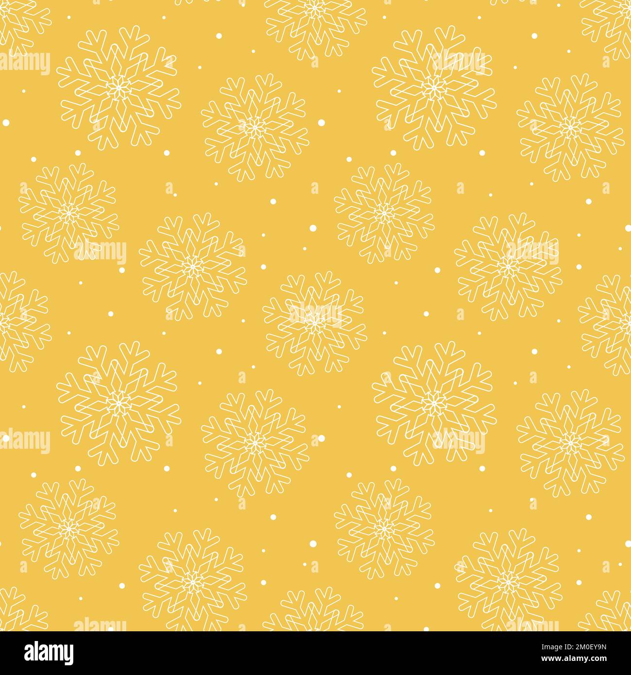 Seamless pattern snowflakes. Festive winter background. Silhouette ...