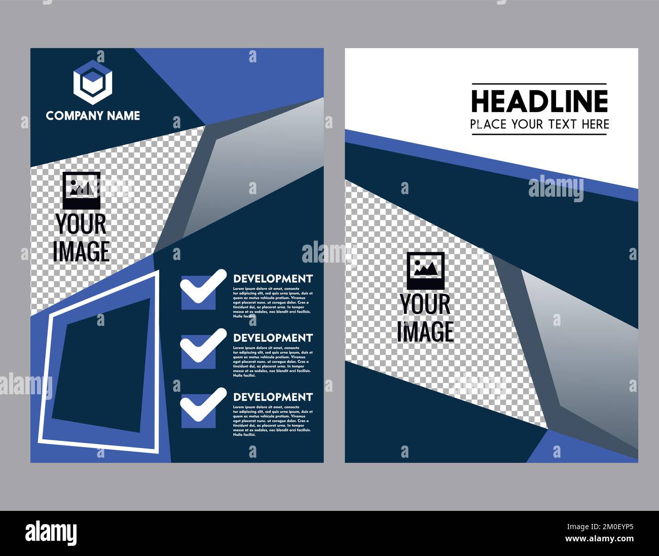A set of editable business brochure template Stock Vector Image & Art ...
