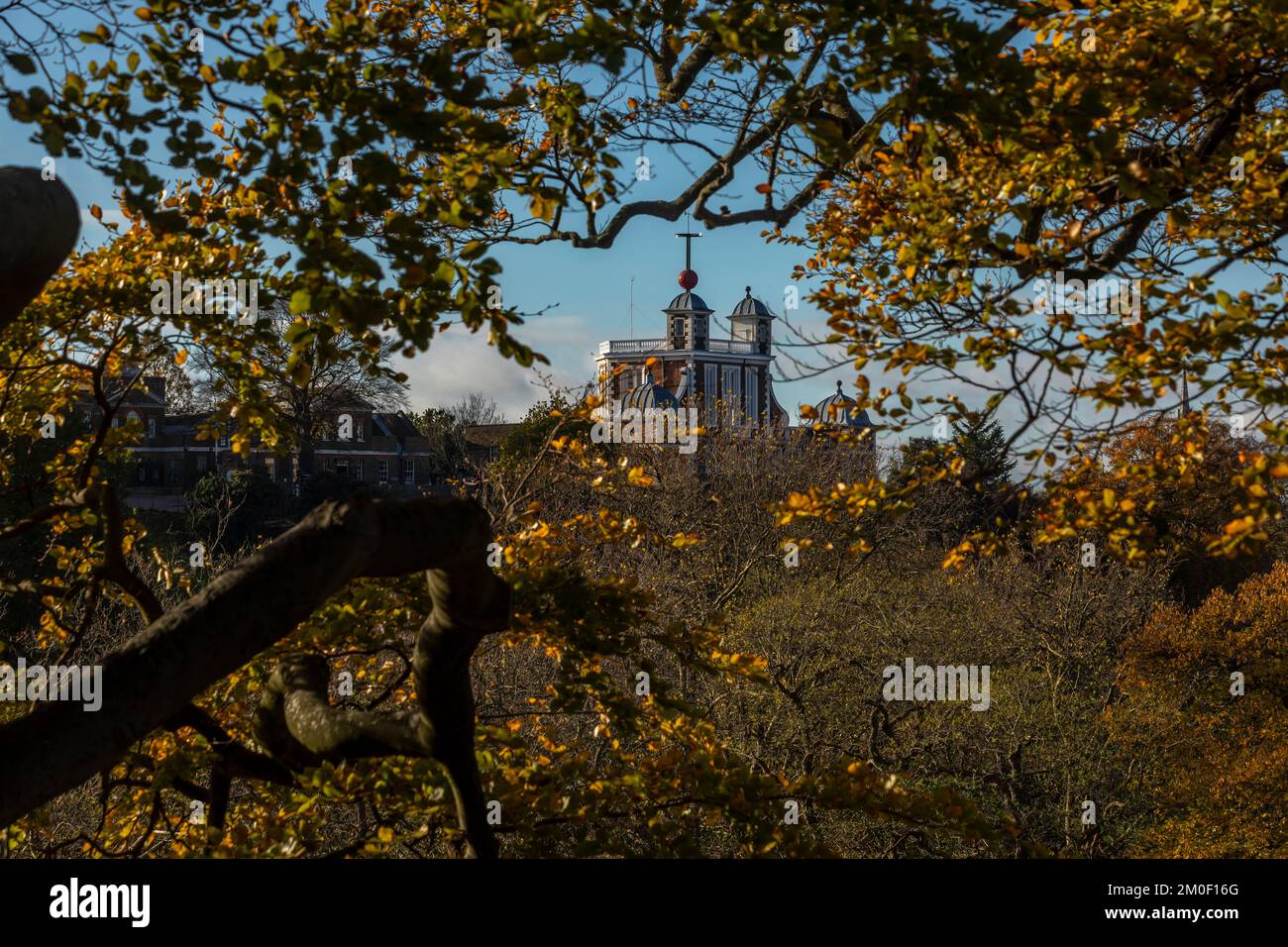 Autumn view of the Royal Observatory Greenwich, London Stock Photo