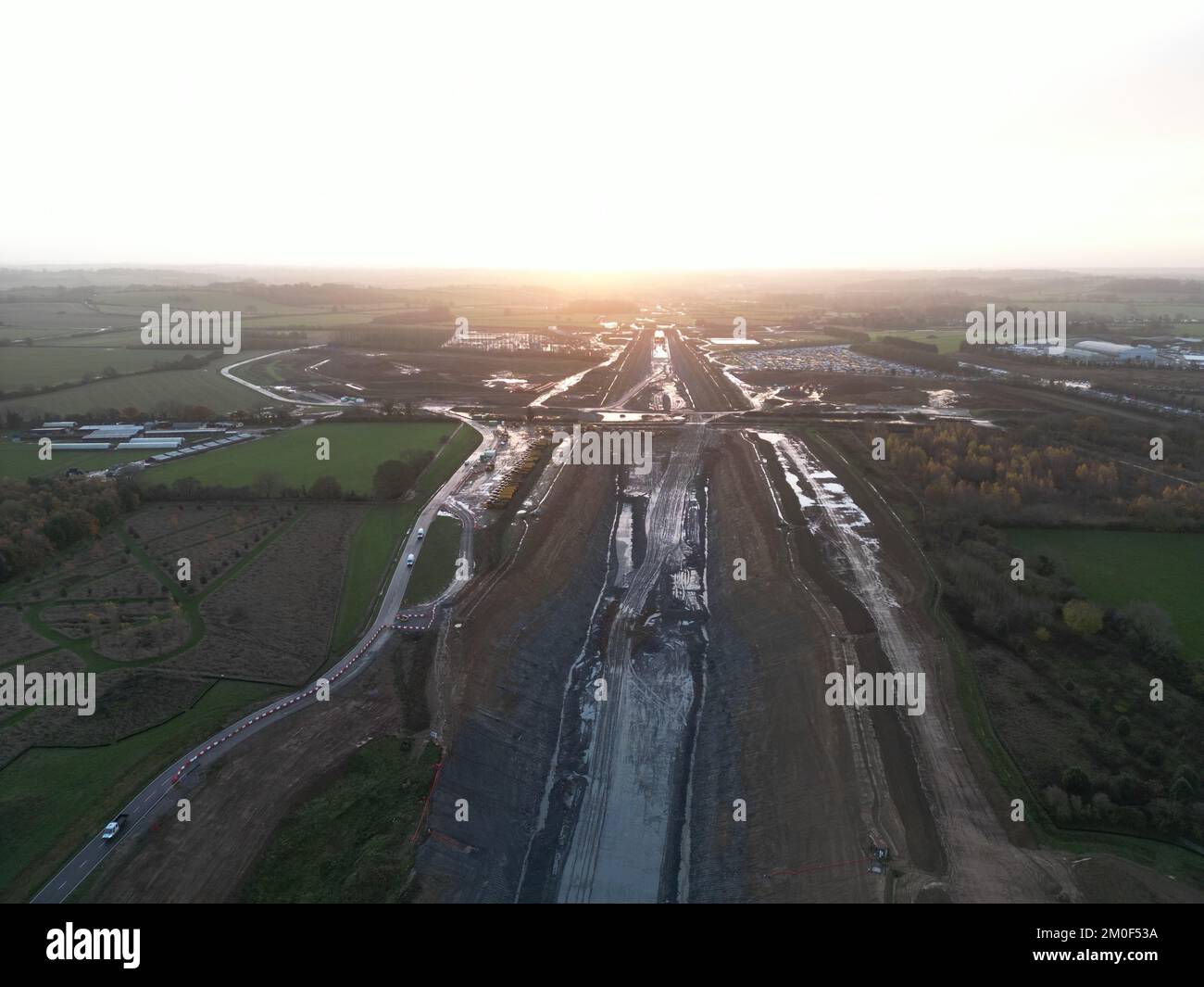Chipping Warden HS2 tunnels high speed rail network construction site