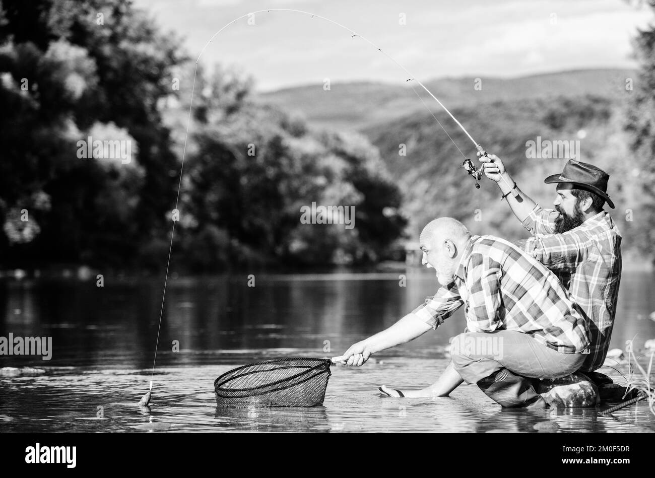 Lucky fishing shirt Black and White Stock Photos & Images - Alamy