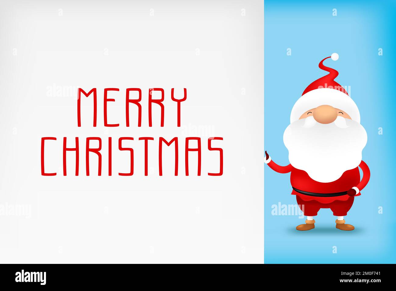 Christmas card with Santa Claus. Vector illustration Stock Vector Image ...