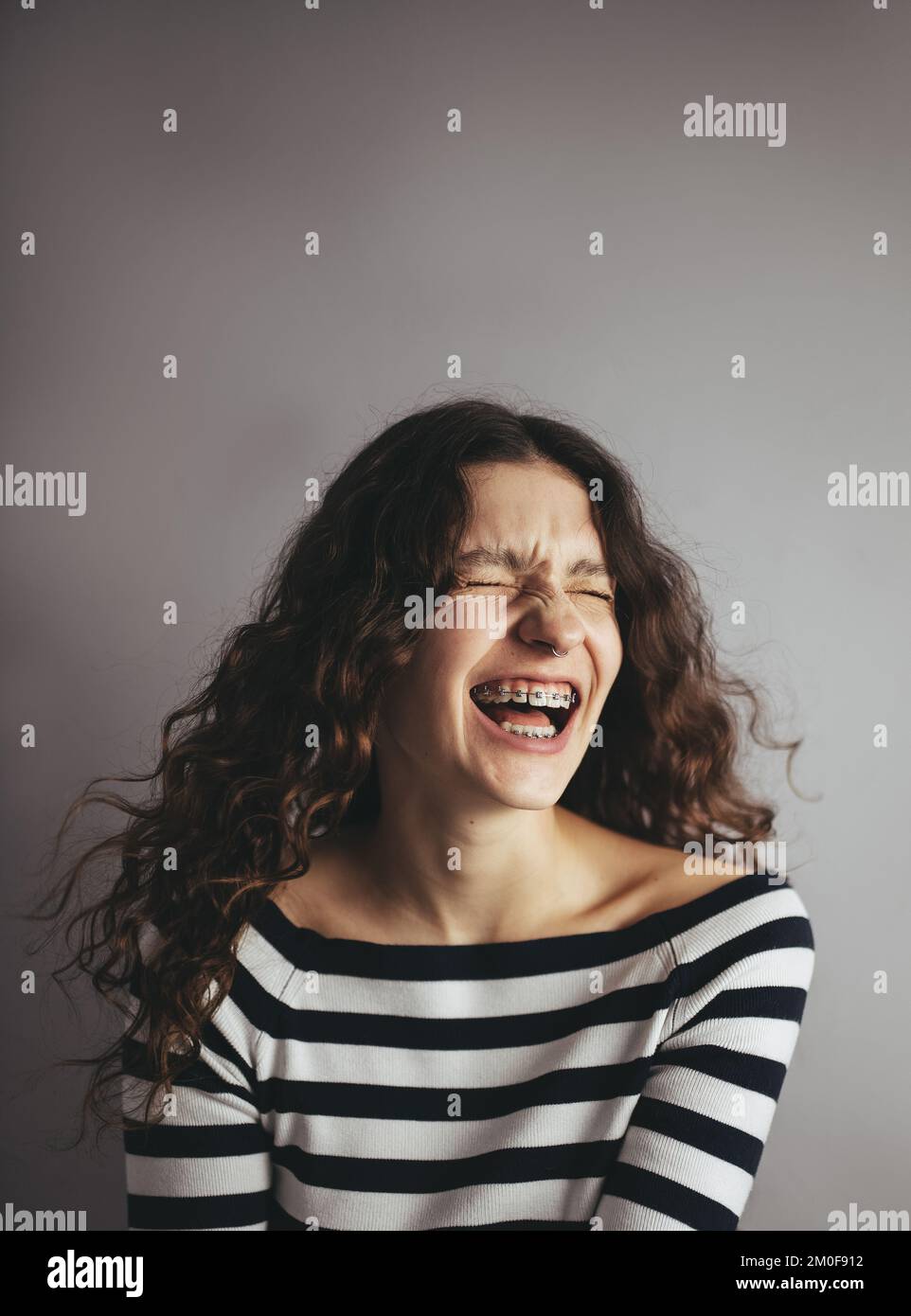 Braces smile hi-res stock photography and images - Alamy