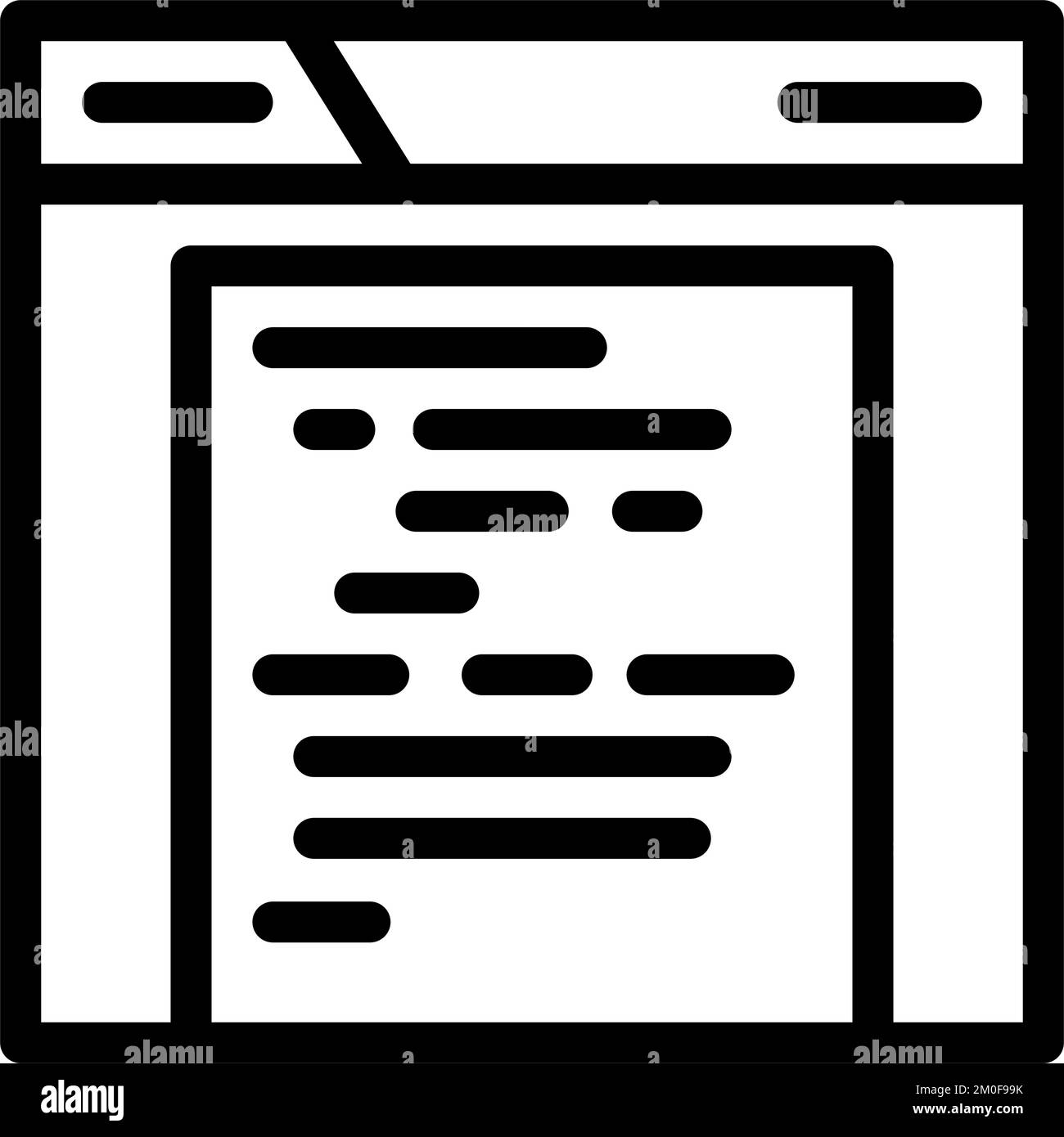 archive folder line icon vector illustration Stock Vector Image & Art ...