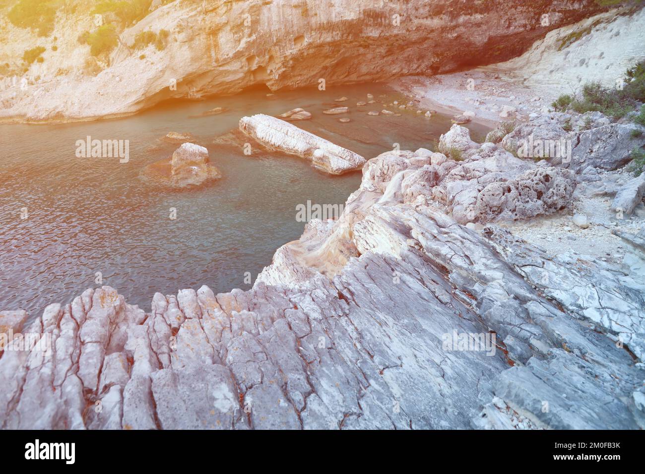 Sea Rocks Turkey Travel in Turkey Aegean sea and rocks lagoon landscape nature. Big ...