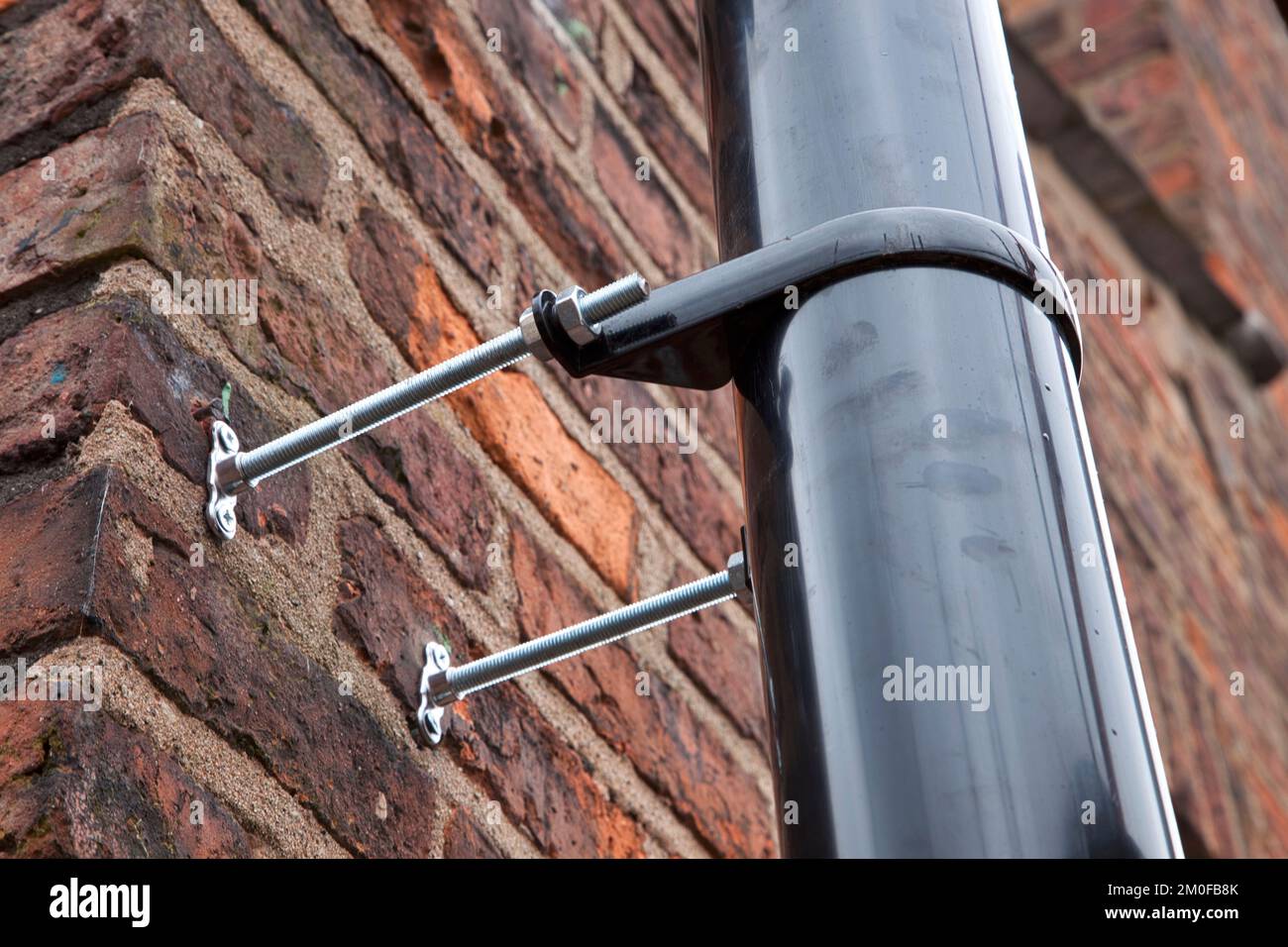 External wall insulation pipe stand off Stock Photo Alamy