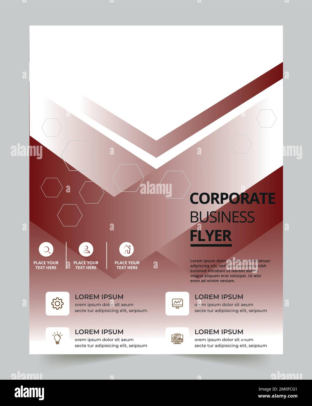 Professional business flyer design template for business Stock Vector