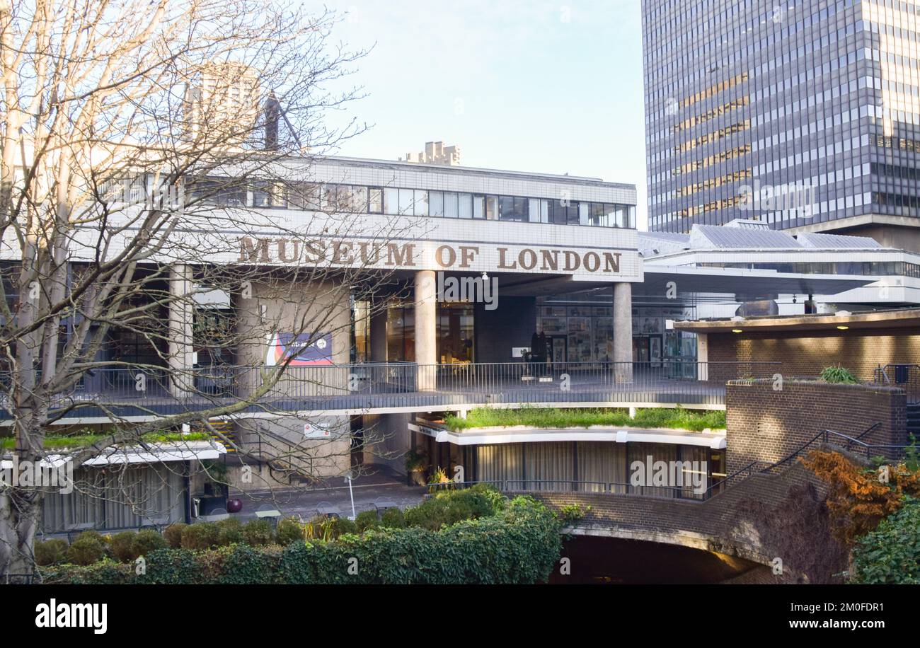 London, UK. 6th December 2022. The Museum of London has permanently closed its London Wall site next to Barbican ahead of the relocation to Smithfield Market, due to open in 2026. Credit: Vuk Valcic/Alamy Live News Stock Photo