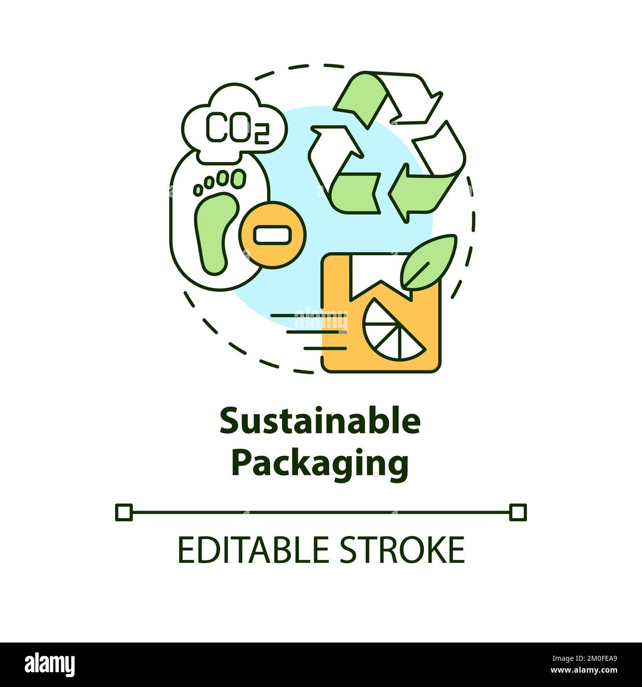 Sustainable packaging concept icon Stock Vector Image & Art - Alamy 