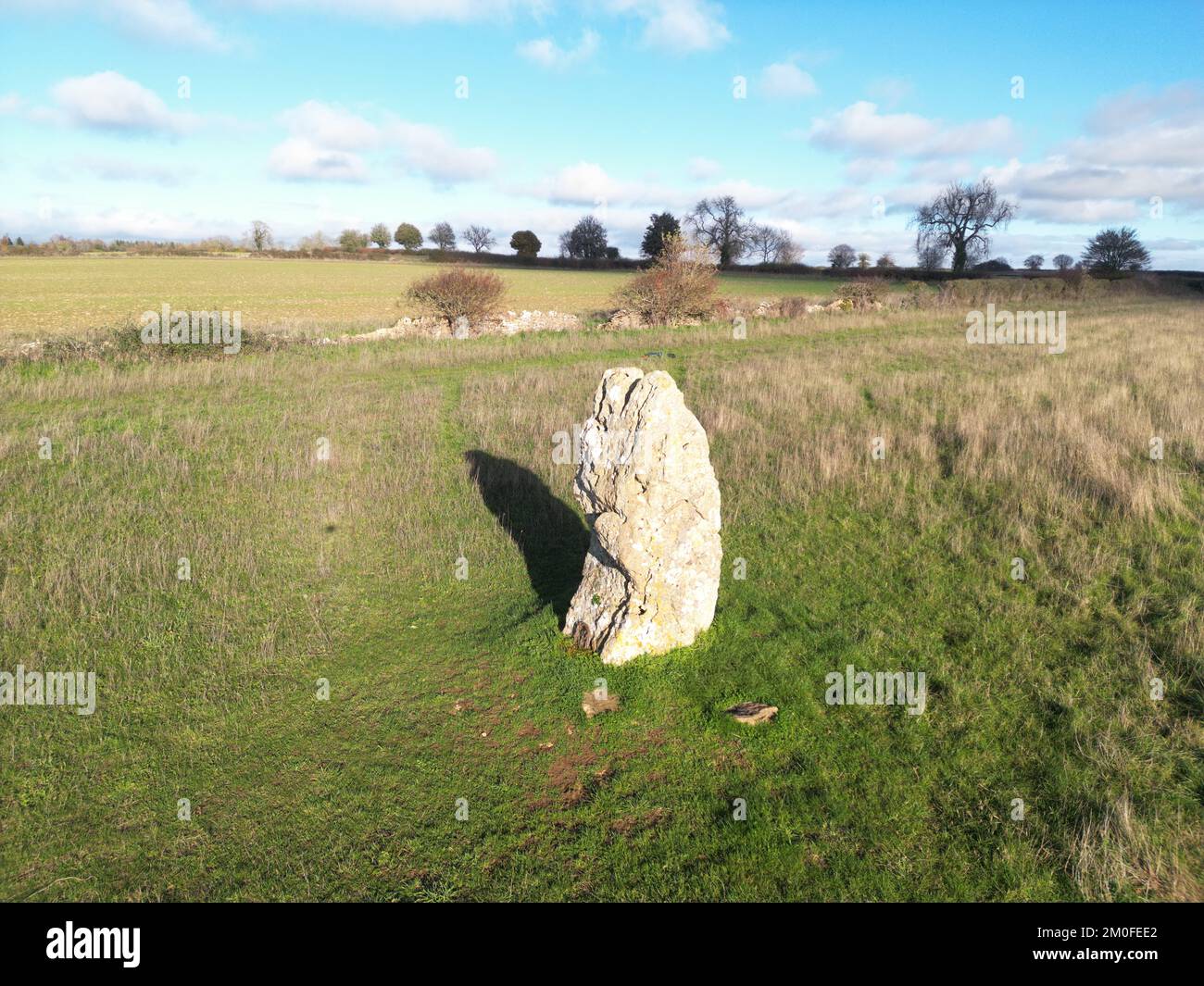 The Hawkstone neolithic ancient standing stone. Dean. Cotswolds