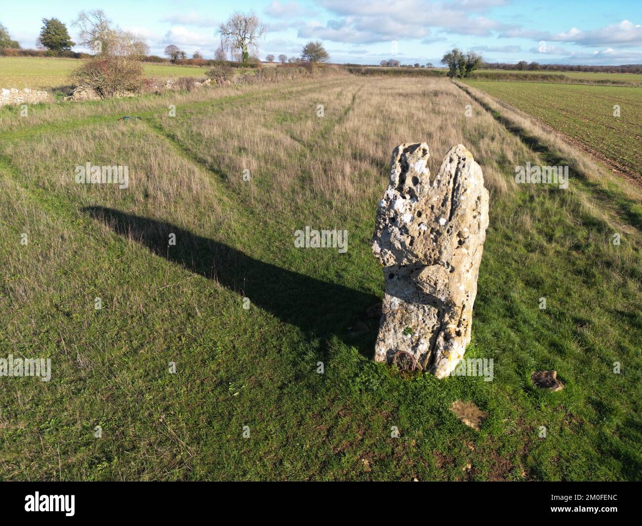 The Hawkstone neolithic ancient standing stone. Dean. Cotswolds