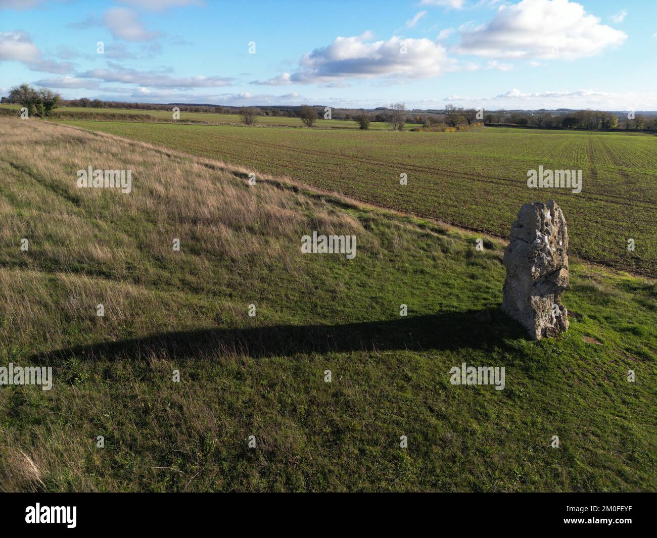 The Hawkstone neolithic ancient standing stone. Dean. Cotswolds