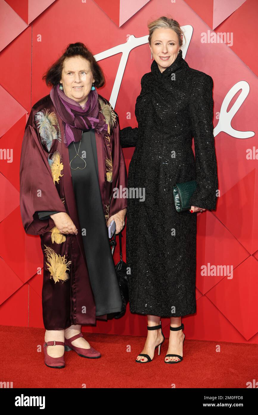 London, UK, 05/12/2022, Suzy Menkes, Stephanie Phair attends the