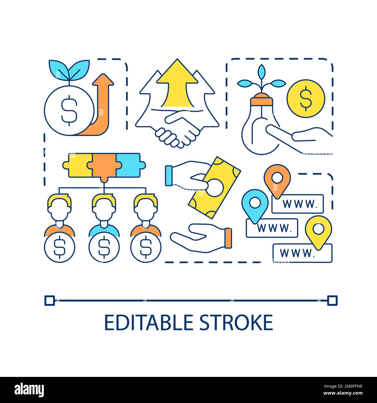 Crowdfunding platform concept icon Stock Vector Image & Art - Alamy