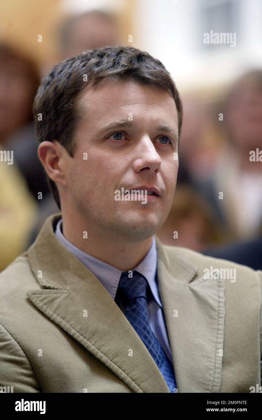 Crown prince frederik opened the exhibition hires stock photography
