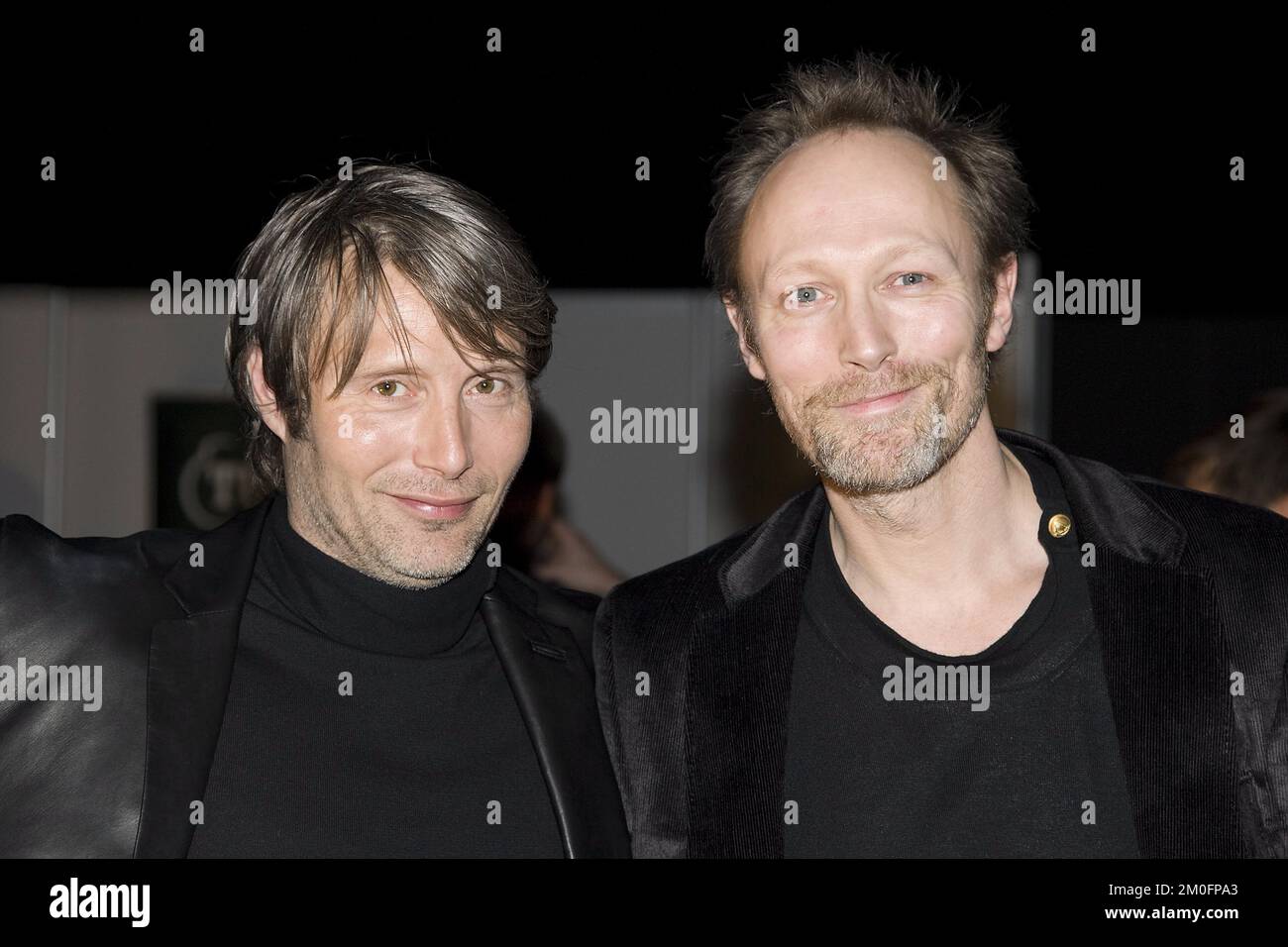 Danish actor Mads Mikkelsen (left) and his brother Lars Mikklesen at