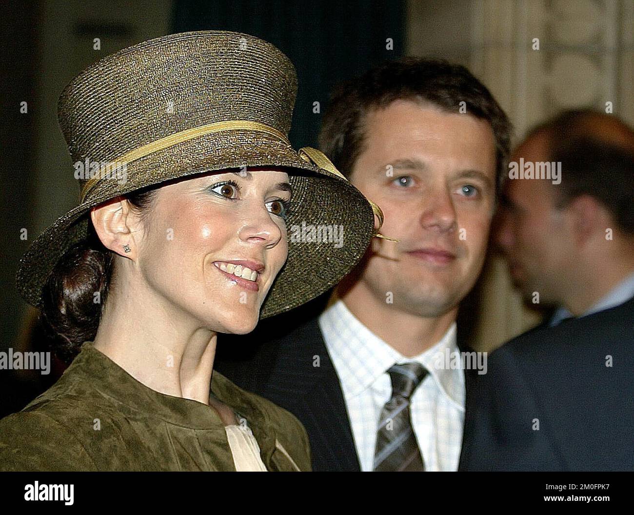 The wedding between Danish Crown Prince Frederik and Australian Miss Mary Donaldson takes place in the Cathedral of Copenhagen, Denmark Friday May 14 2004. Members of the European royal families, and many other nobilities, attend the wedding. Stock Photo