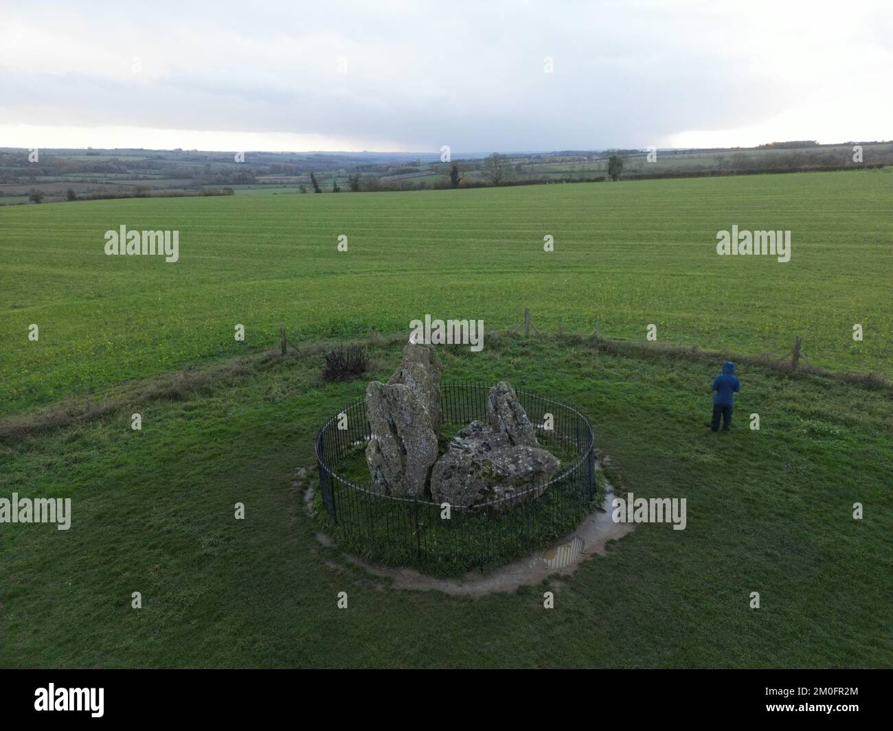 Neolithic Earth Rollright Stones Neolithic and Bronze Age megalithic monuments complex ...