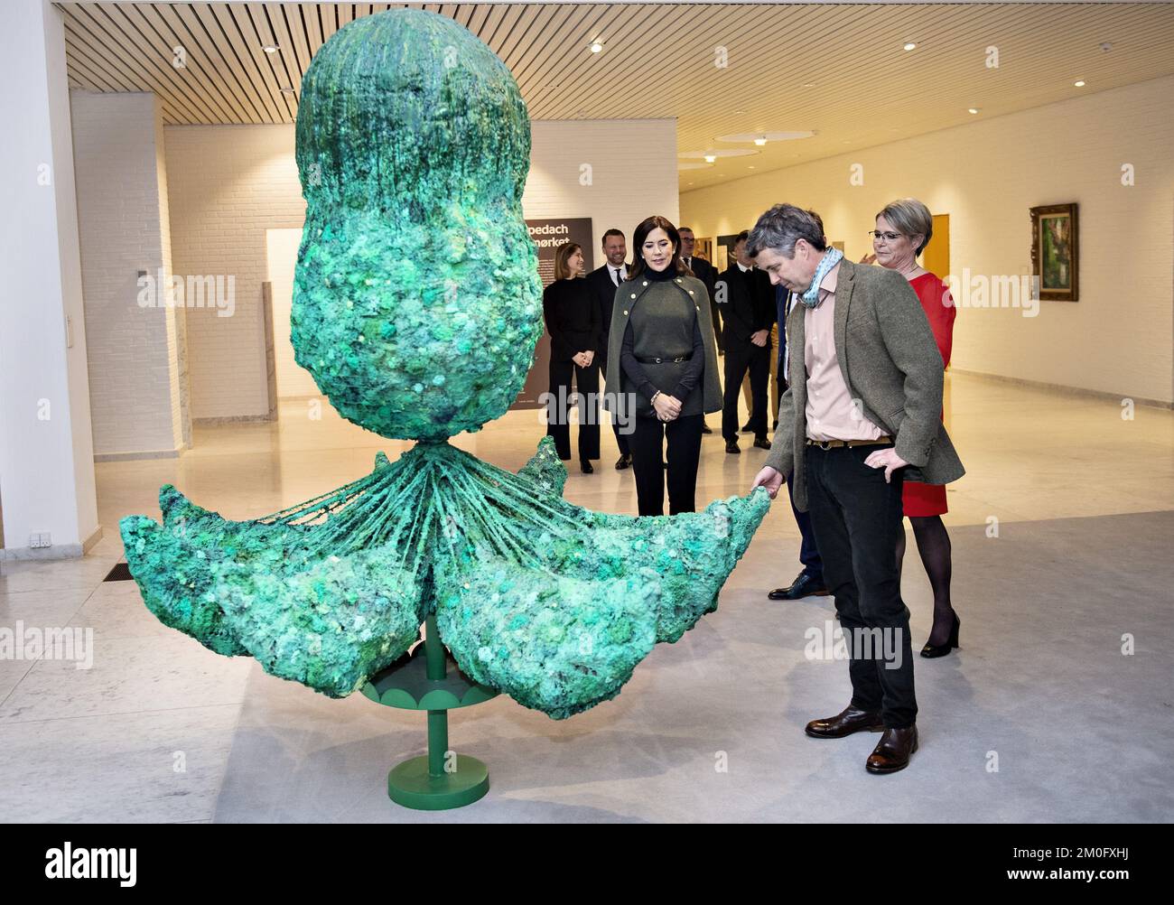 Crown Prince frederik and Crown Princess Mary visited Kunsten in