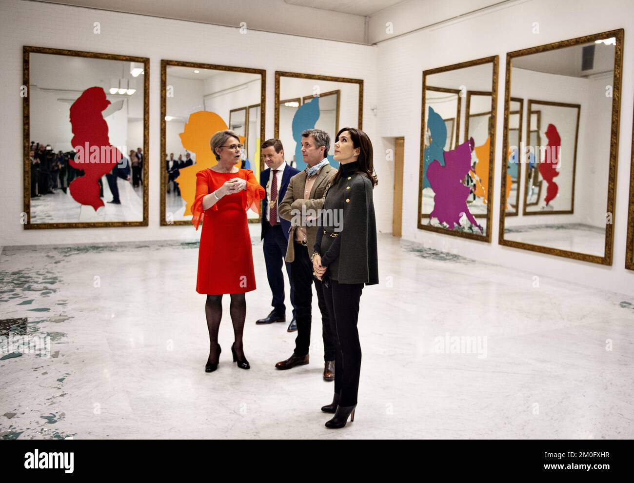 Crown Prince frederik and Crown Princess Mary visited Kunsten in