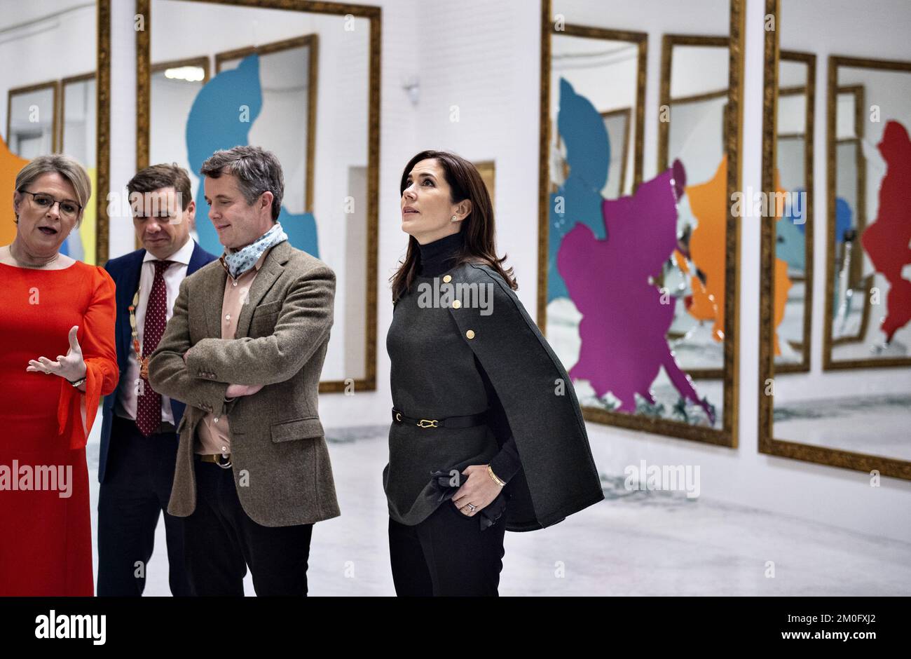 Crown Prince frederik and Crown Princess Mary visited Kunsten in